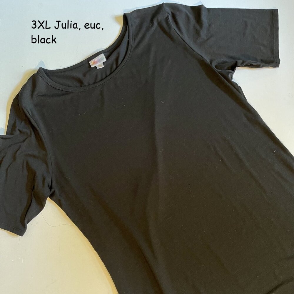 3XL Lularoe Julia sheath dress, solid black